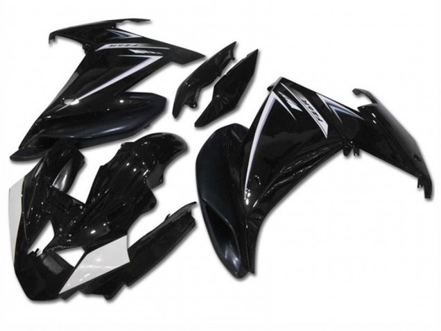 2009-2015 Yamaha FZ6R Motorcycle Fairings - Glossy Black White UK
