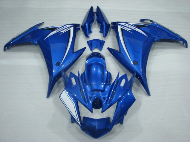 2009-2015 Yamaha FZ6R Motorcycle Fairings - Blue White UK