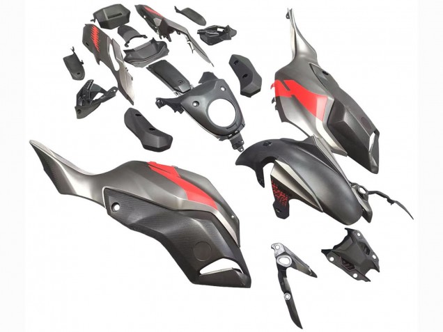 2012-2017 Yamaha MT07/FZ07 Motorcycle Fairings - Grey Red UK