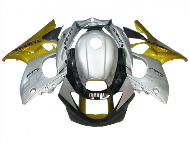 1996-2007 Yamaha YZF600R Thundercat Motorcycle Fairing - Silver Gold Glossy Black UK