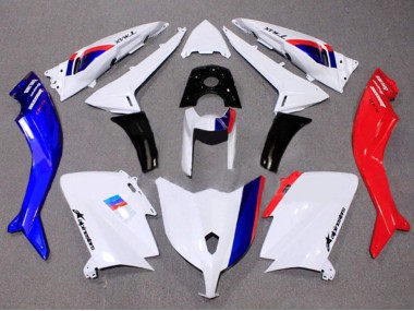2012-2014 Yamaha TMAX530 Motorcycle Fairing - White Red Blue UK