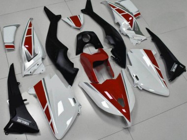 2012-2014 Yamaha TMAX530 Motorcycle Fairings - White Red Silver Yamalube UK