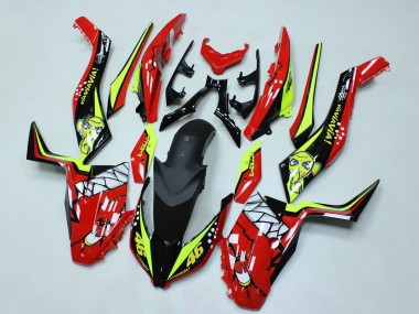 2017-2021 Yamaha XMAX300 Motorcycle Fairings - Red Yellow Black Shark 46 UK