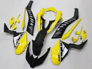 2017-2021 Yamaha XMAX300 Motorcycle Fairings - Yellow White Black UK