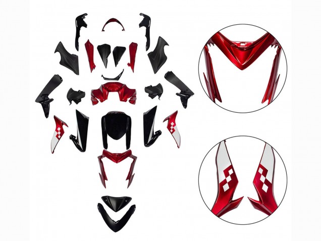 2015-2020 Suzuki GSX-S 1000 Motorcycle Fairings - Red Black UK