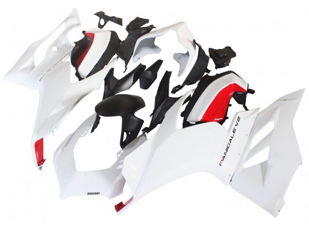 2020-2024 Ducati Panigale V2 Motorcycle Fairings - White Red Matte Black UK