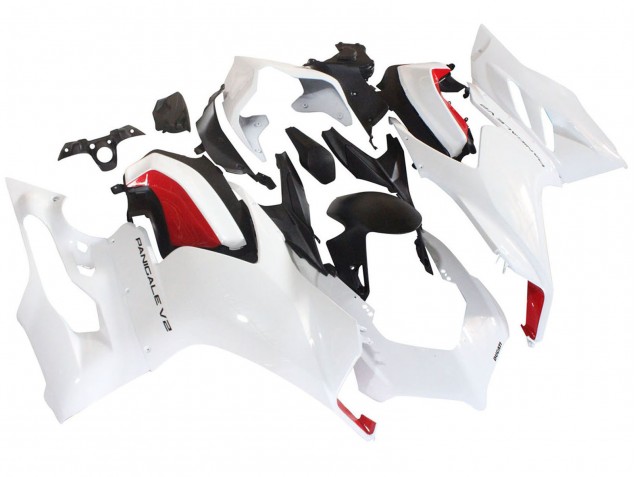 2020-2024 Ducati Panigale V2 Motorcycle Fairings - White Red Matte Black UK
