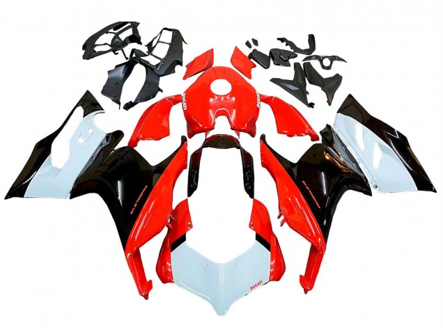 2020-2024 Ducati Panigale V2 Motorcycle Fairing Kits - White Red Glossy Black UK