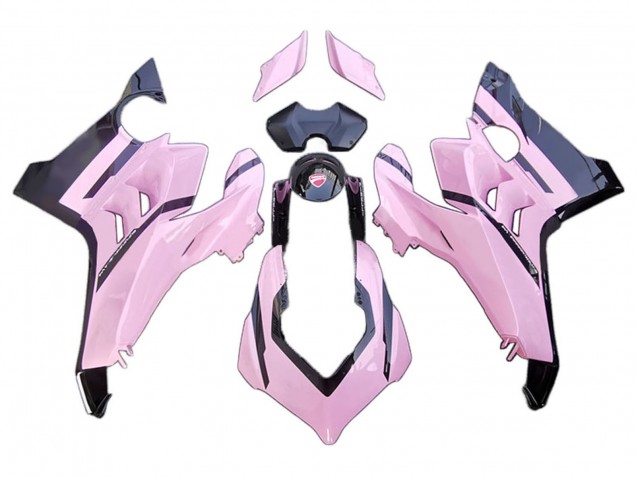 2020-2021 Ducati Panigale V4 V4S Motorcycle Fairings - Pink Glossy Black UK