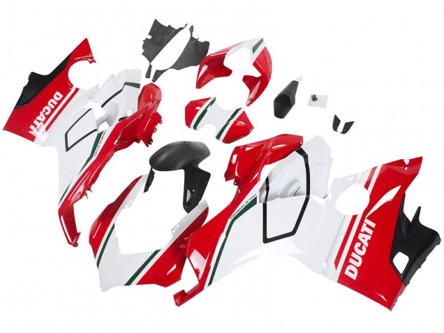 2018-2019 Ducati Panigale V4 V4S Motorcycle Fairings - White Red Matte Black UK