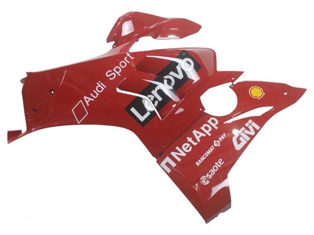 2020-2021 Ducati Panigale V4 V4S Motorcycle Fairing - Red Glossy Black Lenovo 117 UK