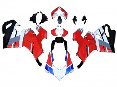 2020-2021 Ducati Panigale V4 V4S Motorcycle Fairings - White Blue Red Glossy Black UK
