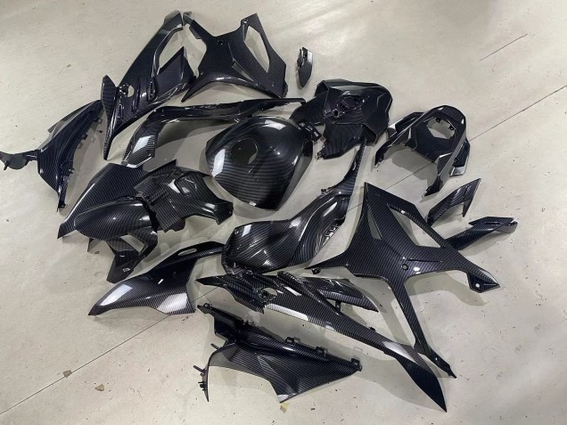 2023-2024 BMW S1000RR Motorcycle Fairings - Glossy Black Carbon Fiber UK