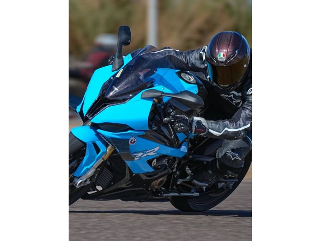 2019-2022 BMW S1000RR Motorcycle Fairings - Blue Black Carbon Fiber UK