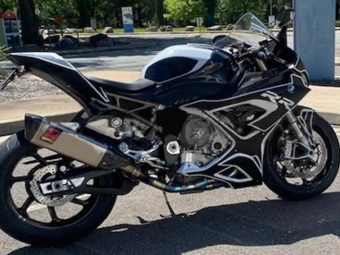 2019-2022 BMW S1000RR Motorcycle Fairings - Black White UK