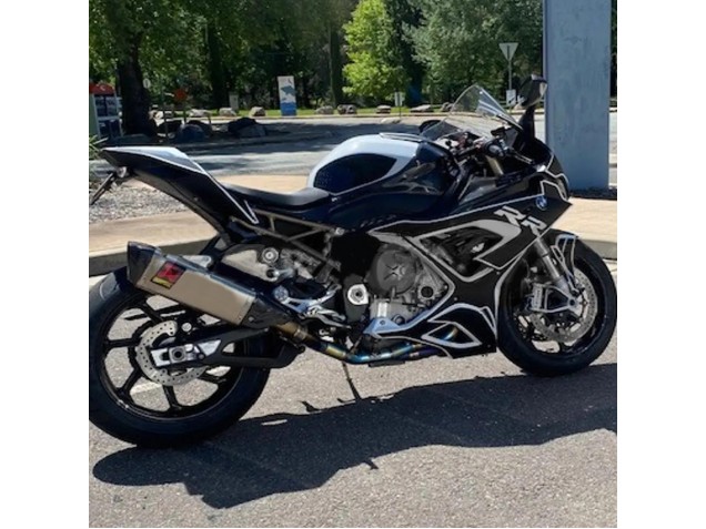 2019-2022 BMW S1000RR Motorcycle Fairings - Black White UK