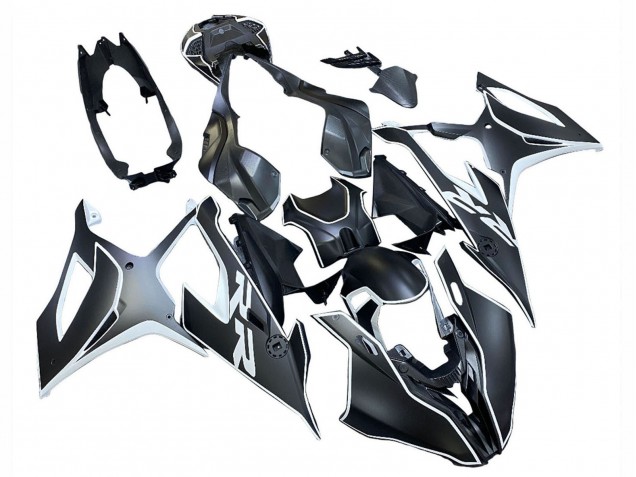 2019-2022 BMW S1000RR Motorcycle Fairings - Black White UK