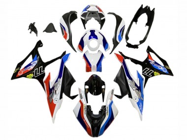 2019-2022 BMW S1000RR Motorcycle Fairings - Blue Red White 77 UK
