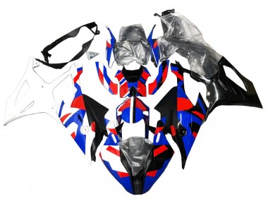2019-2022 BMW S1000RR Motorcycle Fairings - Blue Red White UK