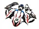 2019-2022 BMW S1000RR Motorcycle Fairings - Black White Red 13 UK
