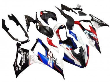 2019-2022 BMW S1000RR Motorcycle Fairings - Blue Red White 23 UK
