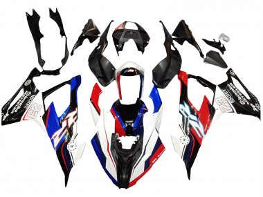 2019-2022 BMW S1000RR Motorcycle Fairings - Blue Red White 23 UK