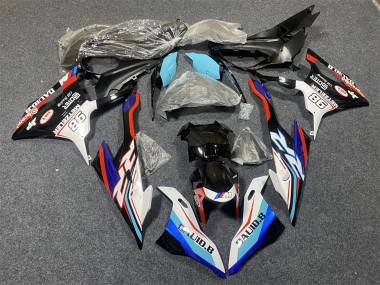 2019-2022 BMW S1000RR Motorcycle Fairings - Blue White Red 98 UK