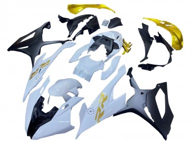 2019-2022 BMW S1000RR Motorcycle Fairings - White Gold UK