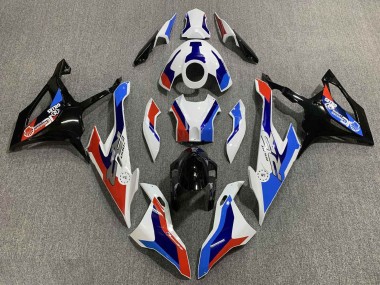 2019-2022 BMW S1000RR Motorcycle Fairing - White Blue Red UK