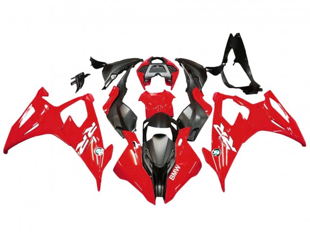 2019-2022 BMW S1000RR Motorcycle Fairing Kits - Red Black UK