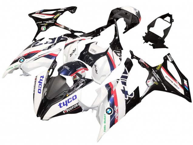 2019-2022 BMW S1000RR Motorcycle Fairings - White Black Pink Oxford UK
