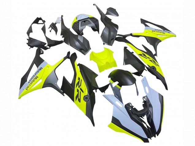 2019-2022 BMW S1000RR Motorcycle Fairings - Black Yellow Grey UK