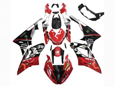 2017-2018 BMW S1000RR Motorcycle Fairings - White Red Matte Black Green Monster UK