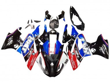 2017-2018 BMW S1000RR Motorcycle Fairings Kits - White Blue Red Glossy Black UK