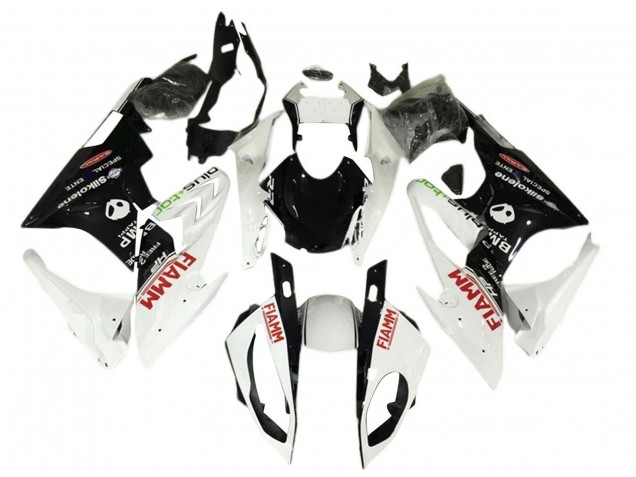 2017-2018 BMW S1000RR Motorcycle Fairings - White Black Fiamm UK