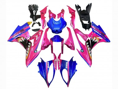 2015-2016 BMW S1000RR Motorcycle Fairings - Pink Blue Shark UK