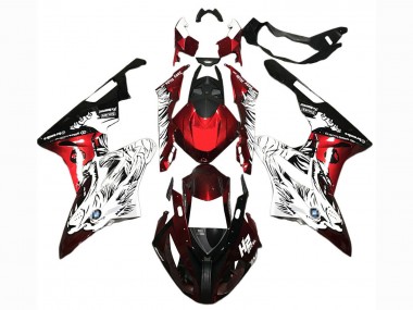 2015-2016 BMW S1000RR Motorcycle Fairings - White Red Black UK