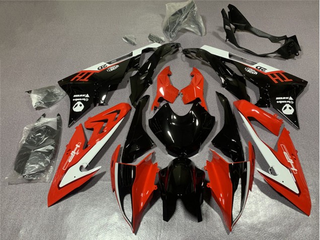 2015-2016 BMW S1000RR Motorcycle Fairings - White Red Glossy Black UK