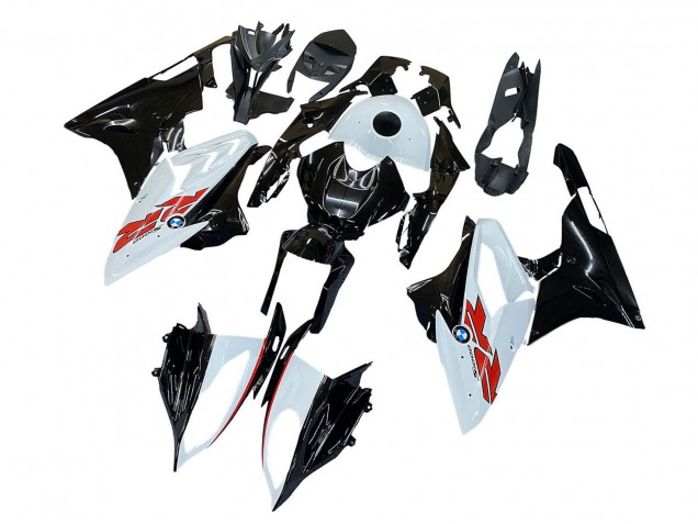 2015-2016 BMW S1000RR Motorcycle Fairings - White Black Carbon Fiber UK