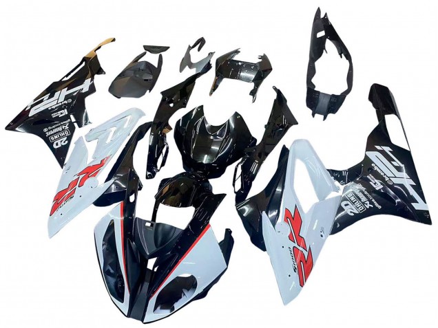 2015-2016 BMW S1000RR Motorcycle Fairings - White Glossy Black UK