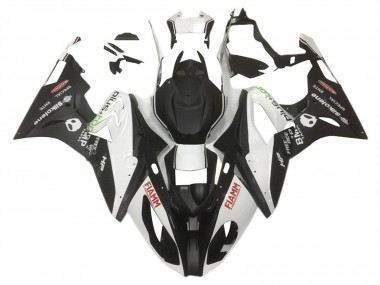 2015-2016 BMW S1000RR Motorcycle Fairings - White Matte Black HP Fiamm UK