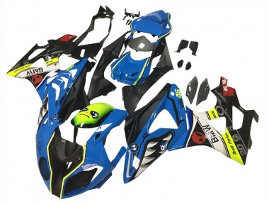 2009-2014 BMW S1000RR Motorcycle Fairings - Blue Yellow Red Black Shark VR 46 UK