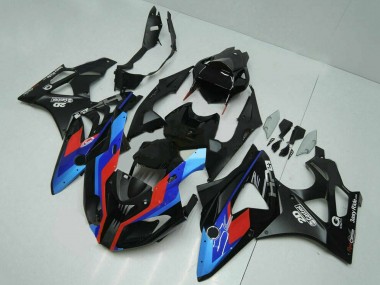 2009-2014 BMW S1000RR Motorcycle Fairings - Blue Red Matte Black Castrol UK