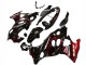 2004-2006 Suzuki GSX600F/GSX750F Motorcycle Fairings - Glossy Black Red Flame UK