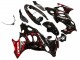 2004-2006 Suzuki GSX600F/GSX750F Motorcycle Fairings - Glossy Black Red Flame UK