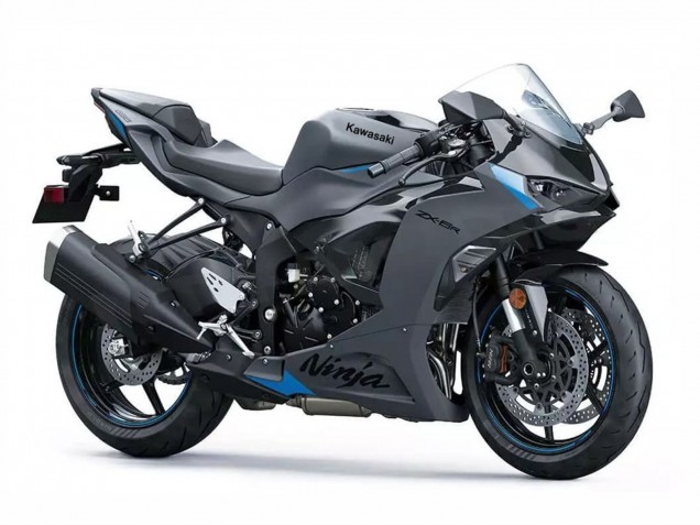 2023-2025 Kawasaki ZX6R Motorcycle Fairings - Grey Ninja UK