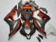 2007-2008 Honda CBR600RR Motorcycle Fairing Kits - Orange Matte Black UK