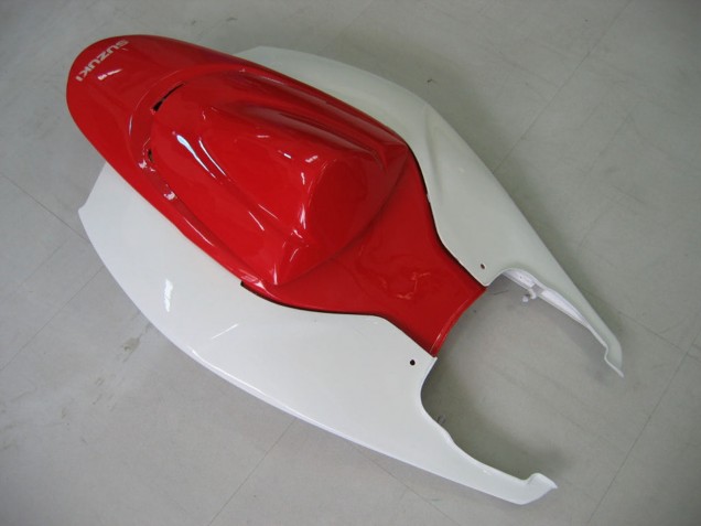 2006-2007 Suzuki GSXR 600 / GSXR 750 Motorcycle Fairing - White Red Glossy Black UK