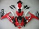 2006-2007 Suzuki GSXR 600 / GSXR 750 Motorcycle Fairing - White Red Glossy Black UK