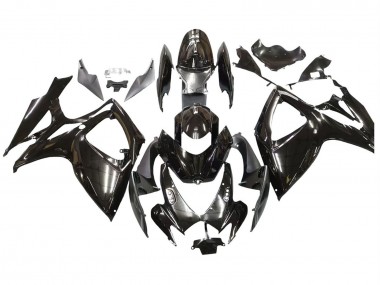 2006-2007 Suzuki GSXR 600 / GSXR 750 Motorcycle Fairings - Glossy Black UK